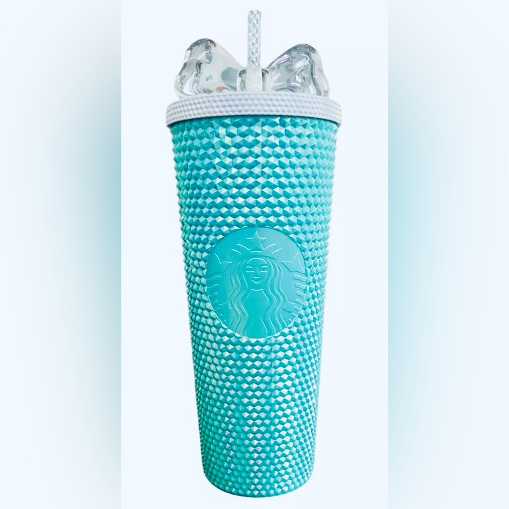 * Brand New LIMITED EDITION* Starbucks STUDDED Tiffany blue tumbler